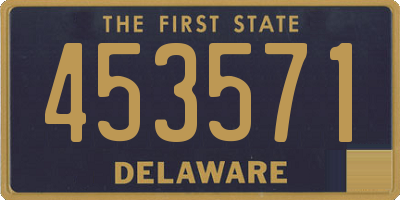 DE license plate 453571