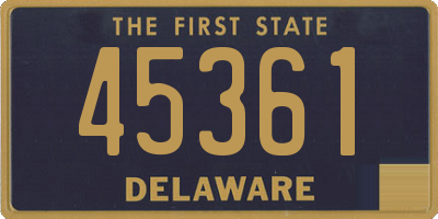 DE license plate 45361