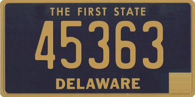 DE license plate 45363