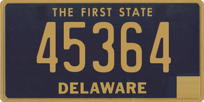 DE license plate 45364