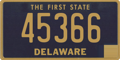 DE license plate 45366