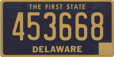 DE license plate 453668