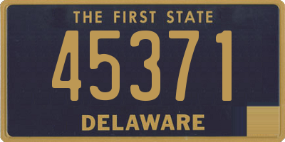DE license plate 45371