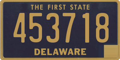 DE license plate 453718