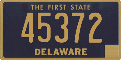 DE license plate 45372