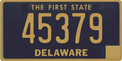 DE license plate 45379