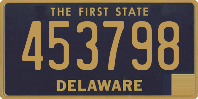 DE license plate 453798