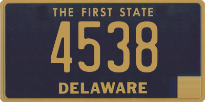 DE license plate 4538