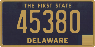 DE license plate 45380