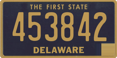 DE license plate 453842
