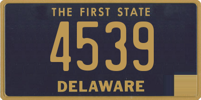 DE license plate 4539
