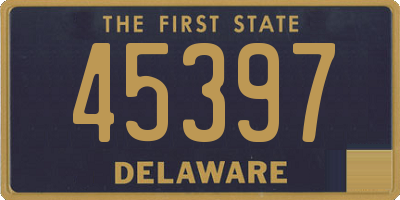 DE license plate 45397