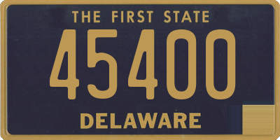 DE license plate 45400