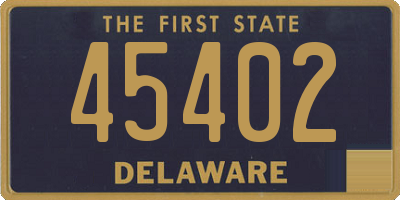 DE license plate 45402