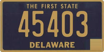 DE license plate 45403