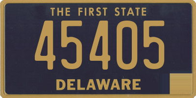 DE license plate 45405