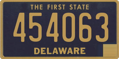 DE license plate 454063