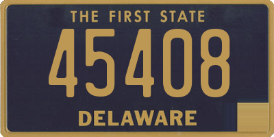 DE license plate 45408