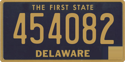 DE license plate 454082