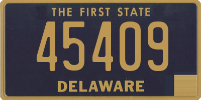 DE license plate 45409