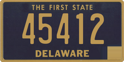 DE license plate 45412