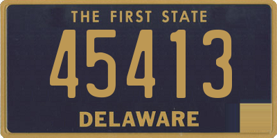 DE license plate 45413