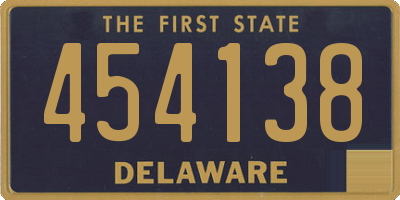 DE license plate 454138