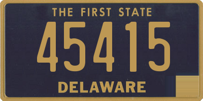 DE license plate 45415