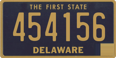 DE license plate 454156