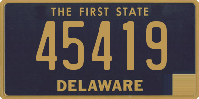 DE license plate 45419