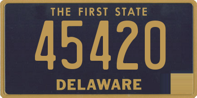 DE license plate 45420