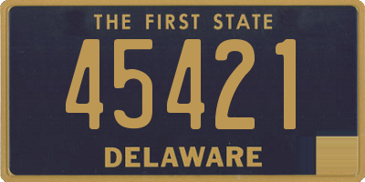 DE license plate 45421