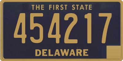 DE license plate 454217
