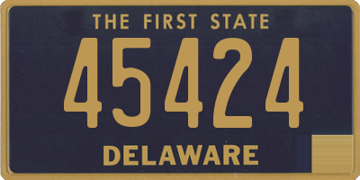 DE license plate 45424