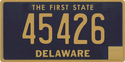 DE license plate 45426