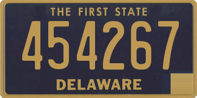 DE license plate 454267