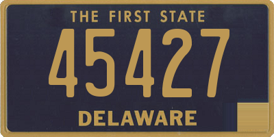DE license plate 45427