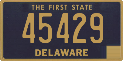 DE license plate 45429
