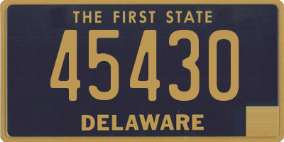 DE license plate 45430