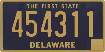 DE license plate 454311