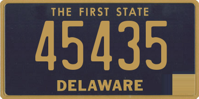 DE license plate 45435
