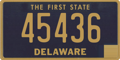 DE license plate 45436