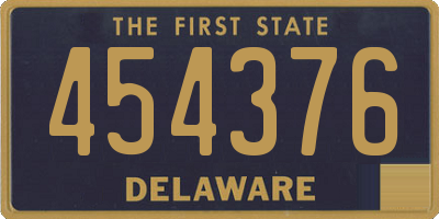 DE license plate 454376