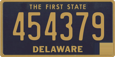 DE license plate 454379