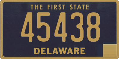 DE license plate 45438