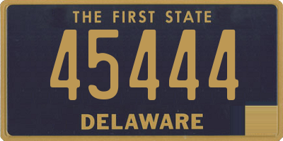 DE license plate 45444