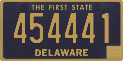 DE license plate 454441