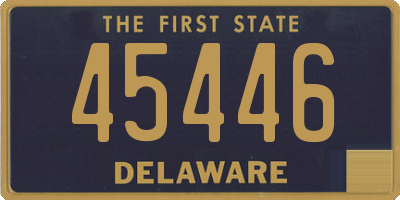 DE license plate 45446