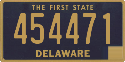 DE license plate 454471