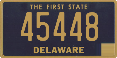 DE license plate 45448